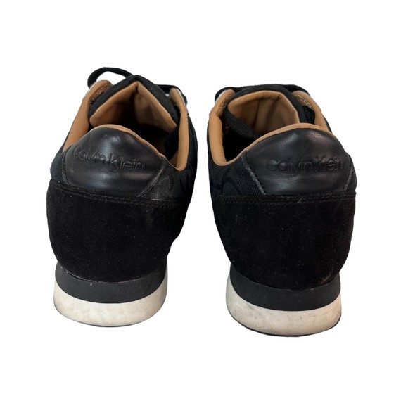 Calvin Klein Womens Tea CK Logo Sneakers Black Size 8 - Picture 3 of 8